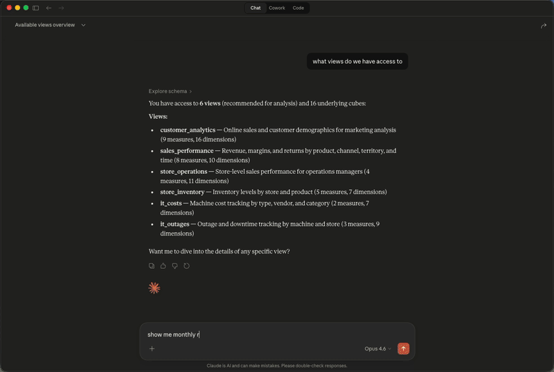 MCP chat with visualisations